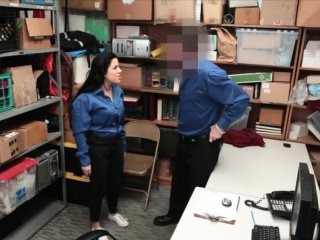 Cute shoplifter chick gets caught and humiliated hard