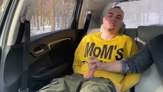 Tied Up and Made to Cum in Car Bdsm